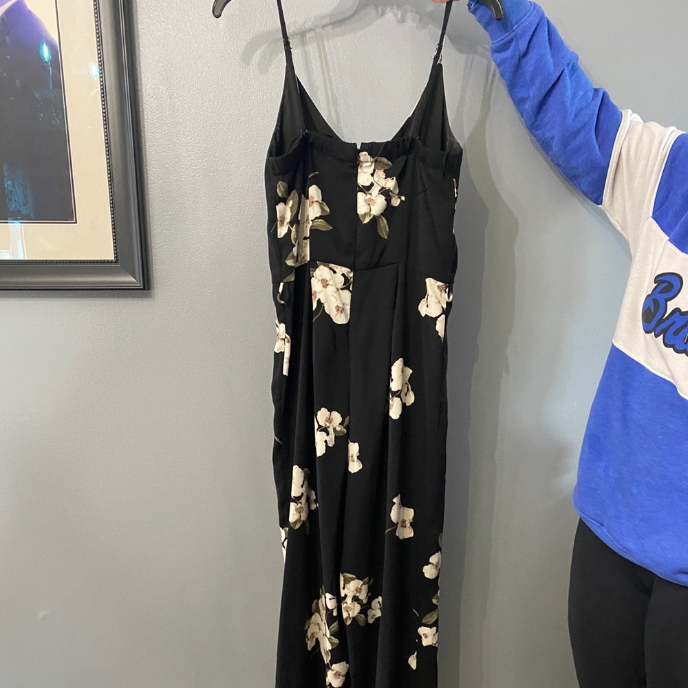 Small Dynamite Black with Flowers jumpsuit